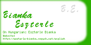 bianka eszterle business card